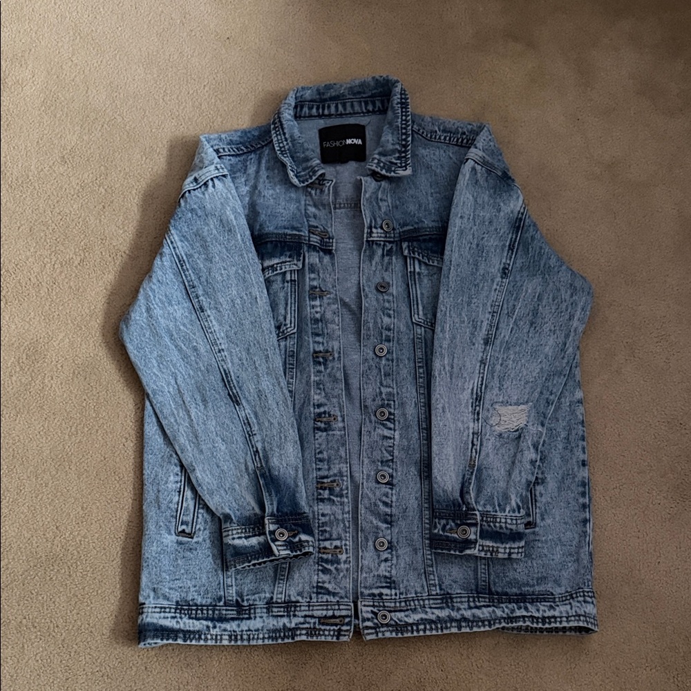 Fashion Nova Blue Denim Jacket
